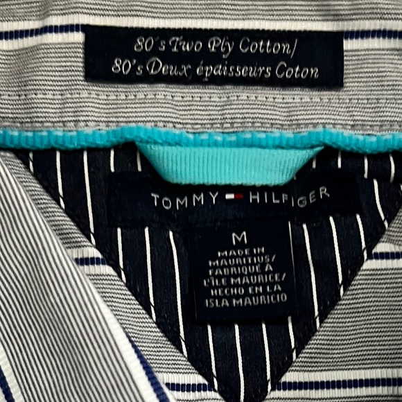 TOMMY HILFIGER stripe cotton long sleeve shirt - Picture 7 of 8